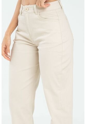 Pantalon Mom Cinco Bolsillos Beige Ragged Pf17310011 Ragged