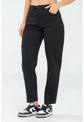 Pantalon Mom Cinco Bolsillos Negro Ragged Pf17310011