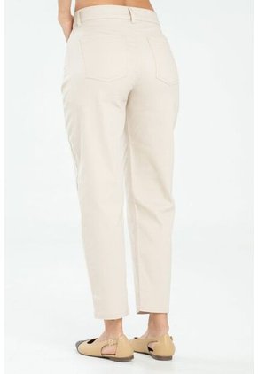 Pantalon Mom Cinco Bolsillos Beige Ragged Pf17310011