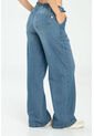Jeans Wide Leg Jareta Azul Ragged Pf17350002 de Ragged