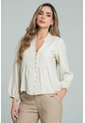 Blusa Atenas Beige Ragged Pf12110872 de Ragged