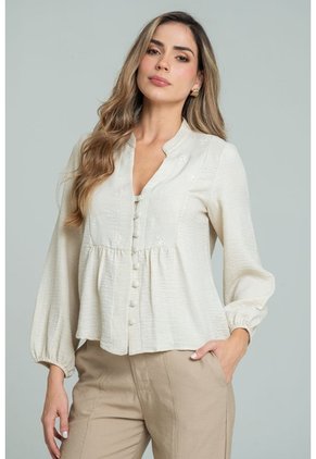 Blusa Atenas Beige Ragged Pf12110872