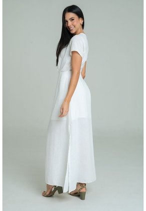 Vestido Mykonos Blanco Ragged Pf11511470