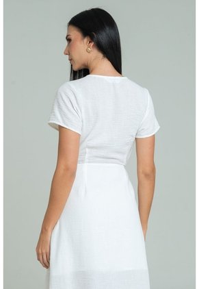 Vestido Mykonos Blanco Ragged Pf11511470