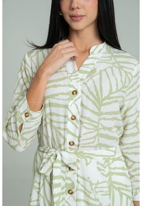 Vestido Beca Verde Ragged Pf11511474