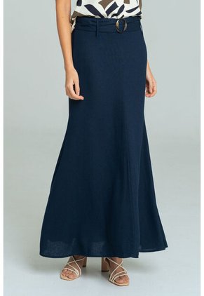 Falda Lino Mermaid Azul Ragged Pf11320530