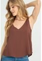 Blusa Mucura Café Ragged Pf17110066 de Ragged
