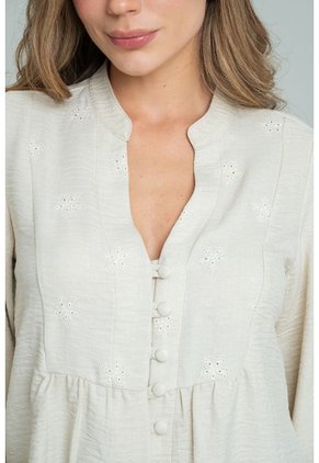 Blusa Atenas Beige Ragged Pf12110872