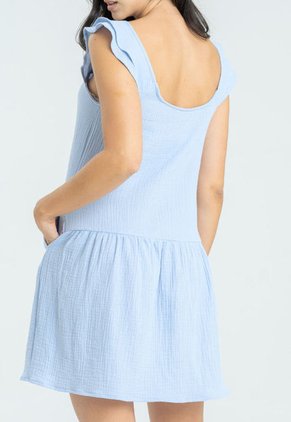 Vestido Corto Arya Azul Ragged Pf11511298