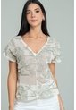 Blusa Bordada Neru Verde Ragged Pf11113183 de Ragged