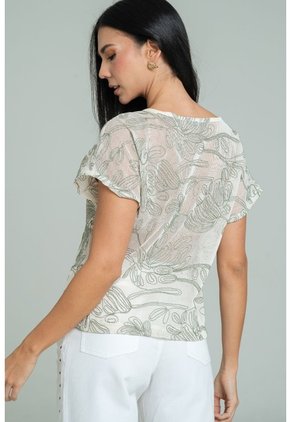 Blusa Bordada Neru Verde Ragged Pf11113183