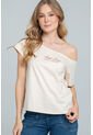Camiseta Escote Barco Beige Ragged Pf21120123 de Ragged