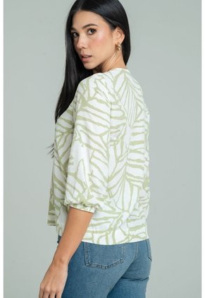 Blusa Palmer Verde Ragged Pf11113188