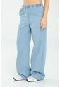 Jeans Wide Leg Jareta Azul Ragged Pf17350002 de Ragged