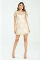 Vestido Corto Chloe Beige Ragged Pf11511368 de Ragged