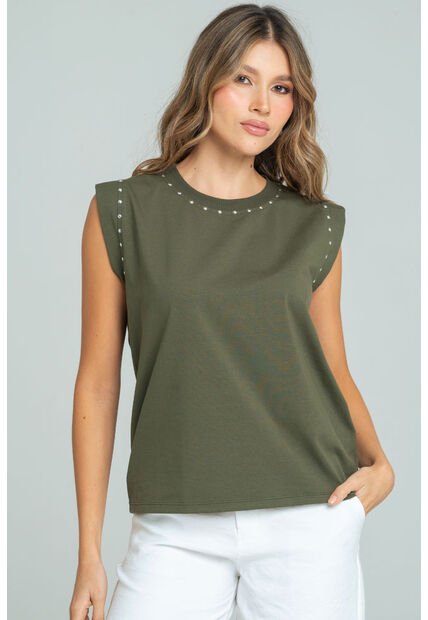 Camiseta Taches Verde Ragged Pf21120130