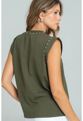 Camiseta Taches Verde Ragged Pf21120130