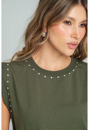 Camiseta Taches Verde Ragged Pf21120130