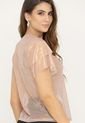 Blusa Gloss Mesh Café Ragged Pf12120223 de Ragged