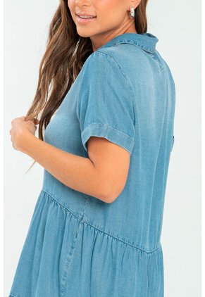 Vestido Faroles Azul Ragged Pf21510005