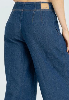 Jeans Cotilla Pinzas Azul Ragged Pf21350032