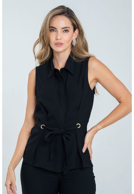 Camisa Champagne Negro Ragged Pf12110855