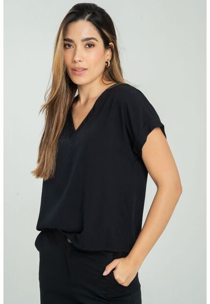 Blusa Calia Negro Ragged Pf17110068