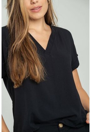 Blusa Calia Negro Ragged Pf17110068