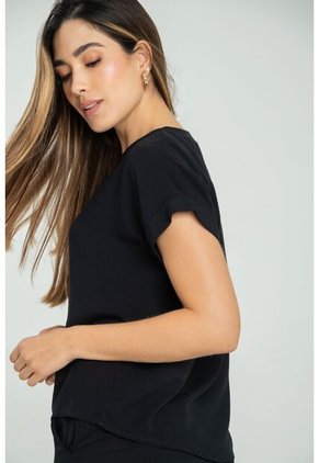 Blusa Calia Negro Ragged Pf17110068