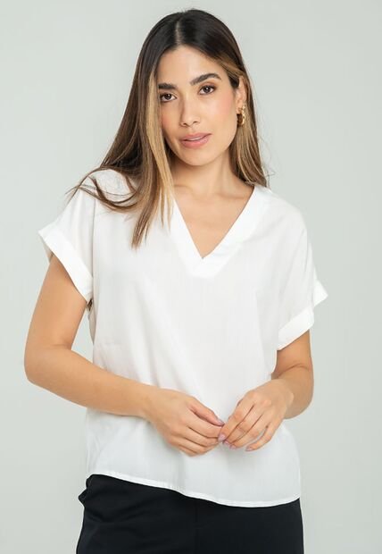 Blusa Calia Blanco Ragged Pf17110068