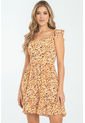 Vestido Corto Evaline Beige Ragged Pf11511334 de Ragged