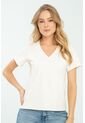 Camiseta Escote V Blanco Ragged Pf21120082 de Ragged