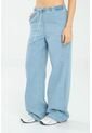 Jeans Wide Leg Jareta Azul Ragged Pf17350002 de Ragged