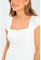 Vestido Corto Splendid Blanco Ragged Pf11511408 de Ragged