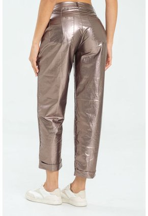 Pantalon Slouchy Metalizado Café Ragged Pf11310808