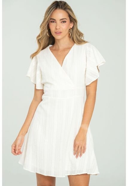 Vestido Sezan Blanco Ragged Pf11511401