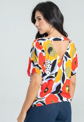 Blusa Monaco Rojo Ragged Pf11112691