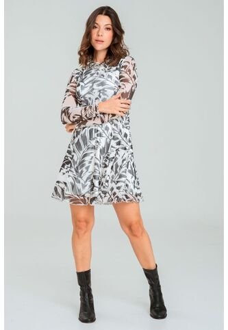 Vestido Mesh Laura Negro Ragged Pf11511430 Ragged