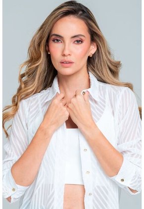 Camisa Rhuvuma Blanco Ragged Pf12110848