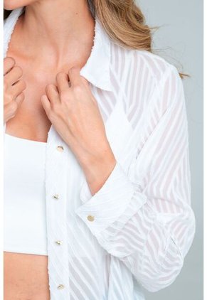 Camisa Rhuvuma Blanco Ragged Pf12110848