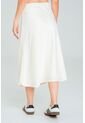 Falda Midi Satin Blanco Ragged Pf12320183 de Ragged