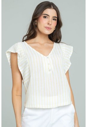 Blusa Carmen Verde Ragged Pf11113207