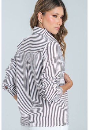 Camisa Renacence Café Ragged Pf12110854