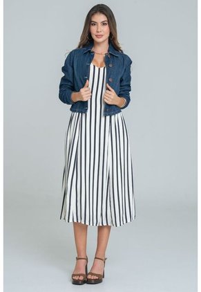 Vestido Lauren Azul Ragged Pf11511434