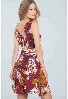 Vestido Mucura Rojo Ragged Pf11511426