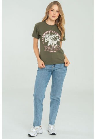Camiseta Paris Verde Ragged Pf21120104 Ragged