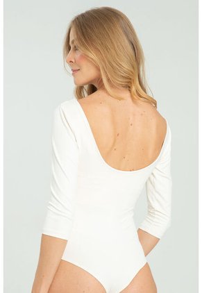 Body Malai 3/4 Blanco Ragged Pf13100045