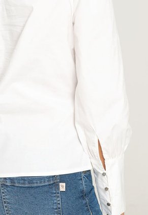 Camisa Puno Amplio Blanco Ragged Pf12110775