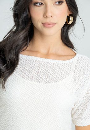 Vestido Malibu Tejido Blanco Ragged Pf12510396