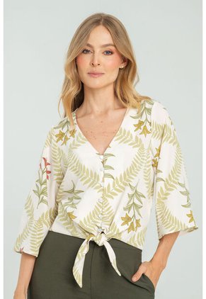 Blusa Karianne Blanco Ragged Pf11112999